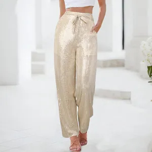 Pantaloni femminili casual sliver vintage puttani phesweri 2024 moda di alta lunghezza di alta lunghezza y2k pantaloni dritti femminile femminile