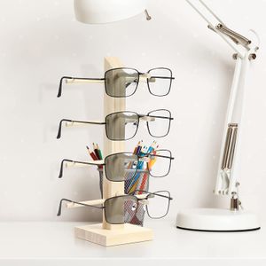 Sunglasses Display Rack Wooden Glasses Display Stand Holder Organizer 2/3/4/5/6-Layer