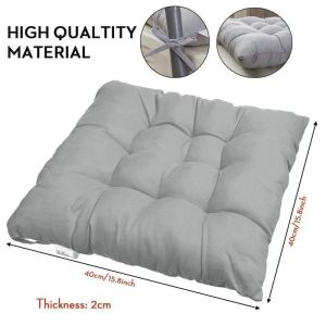 Universal Thickened Soft Cushion, Square Seat Pad, Office, Bar, Chair Back, 40x4 0cm, 15.8x15.8Inch