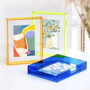 Frames acrílico PO quadro transparente Picture Wall Poster Decorações