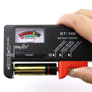 Digital batterikapacitet Tester batterinfärgad kodad mätare indikerar Volt Tester Checker BT168 Power