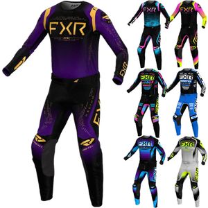 FXR Motocross 2023 Gear Set Dirt Bike Kleidung von der Straße für Gasgas Motocross Jersey Set Motorcycle Clothing Atmungsfreie MX -Kombination