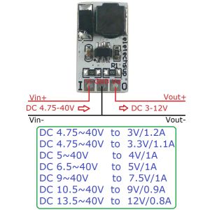 MINI DC 5-40Vから3.3V 4V 5V 12V DC-DCコンバーターステップダウンバック電圧レギュレータモジュールAMS1117 7805 LM2596 DD4012SA