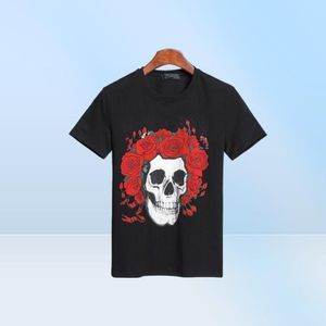 Yaz Tshirt Erkekler Moda Serin Kafatasları Baskılı Kısa Kollu Tee Üstler Tee Sesli Giyim DG 04423182237308161