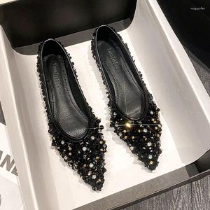 Scarpe vestito di lusso Crystal Crystal Bowtie Black Wedding for Women 2024 Spring Brand Designer High Heels Pumpe Stiletto Party