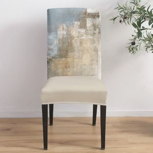 Retro Country Oil Painting Style Abstract Art Cadeir Cadeir Rening Spandex Capas de assento de assento em casa Caso de cadeira de escritório