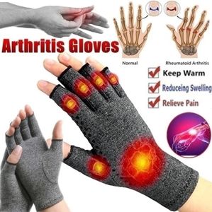 Komprimering artrithandskar handskar Stöd bomull Joint Pain Relief Hand Brace Women Men Therapy Wristband Outdoor Sport3652756