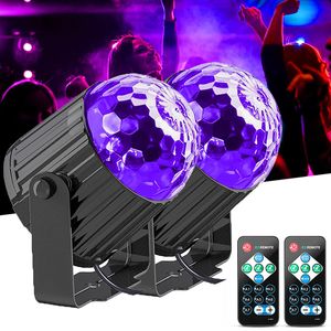 2Pack UV Black Light Ultraviolet DJ Disco Magic Ball Stage Blacklight för Glow Party Halloween Xmas Dance Bar Fluorescerande affisch