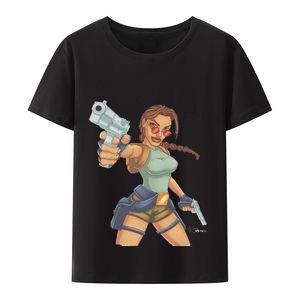 Tomb Raider Lara Croft Adventure Game Film Modal Tshirts Cool Distribuctive Woman's T-shirt roliga kläder XS-4XL