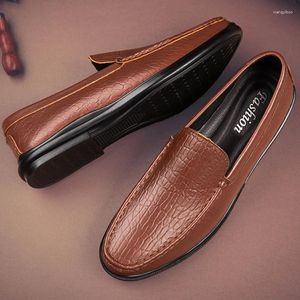 Casual Shoes Men Handmade Genuine Leather Men's Cow Loafers Moccasins Slip On Male Flats Driving Man