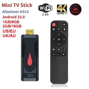 Yeni Akıllı Uzaktan Kumanda X96 S400 Fire TV Stick Allwinner H313 4K Medya Oyuncusu Android 10 Kutu 24G 5G Çift WiFi 2GB/16GB Dongle Alıcı Ücretsiz Gemi