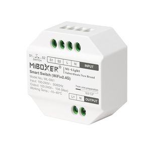 MiBoxer WiFi+2.4g Smart Switch RF Push Dimmer WL-SW1 100-240V App /Voice /Remote Control