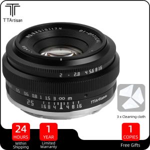 Akcesoria Ttartisan 25 mm F2 APSC Ramka Podręcznik Focus Duże soczewki Aperture dla Nikon Z Sony E Canon RF Leica Sigma L M4/3 Mocowanie