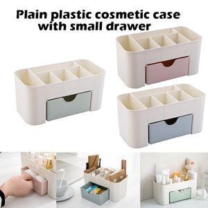 Nordisk skrivbordslåda kosmetisk förvaringslåda Makeup Brush Organizer Box Jewelry Lipstick Mask Compartment Cosmetic Storage Case