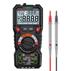 HT118 Professional Digital Multimeter AC DC Voltage Indicator TRMS Capacitance Ohm Diode Multimetro Hz Electrician Tester Tools