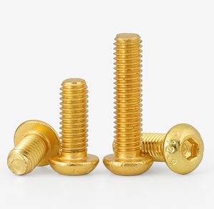 M2 M2.5 M3 M4 M5 M6 SCAGNA ESCOLTA VITE TESTA ROURA TESTA TETANIUM GOLD BOLTS ALLEN BOLTS 12,9 LONTENZA 4-50 MM