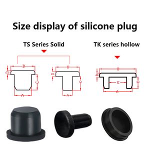 Waterproof Plug Rubber Plug Silicone Plugs Pipe Cap Washer Threaded Hole Ring Cover Joint Round Stopper Nut Shield Tube Sleeve