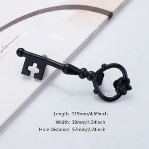 1pcs Black Cabinet Handles Zinc Alloy Cupboard Drawer Knobs Wardrobe Pulls Door Handles Furniture Handle Hardware Home Decor