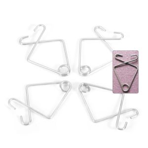 10st Metal Tak Grid Hooks 4-Type Tile Rebound Hanger T-Bar Wire Multi-Size Hanging Sign Banner Poster Decor Illustrationer