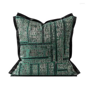 Pillow Luxury Green Cover Sofa 45x45cm Square Polyester Case Bedroom