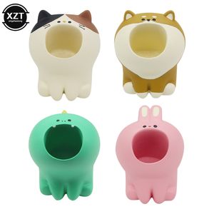 Creative Grocery Healing Series Cute Stuff Chai Dog Three Hair Cat Pen Holder Desktop Storage Office Stationery Gadget