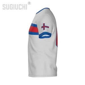 Anpassat namnnummer Faroe Islands Flag 3D T-shirts For Men Women Tees Jersey Team Clothes Soccer Football Fans Gift T Shirt