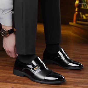 Casual Shoes Business Dress For Men Luxury Leather Formal Oxfords Office Slip On Work Loafers Plus Size Fur Footwear