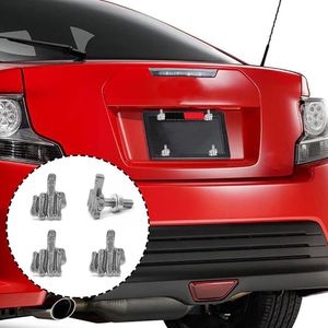 4Pcs Motorcycle Modified 3D Skull License Plate Fasteners License Bolts Universal Screw Screws Plate Motorcycle K8Q6