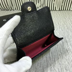 Marken -Designer -Tasche Frauen/Männer Kreditausweishalter Lambskin/Caviar Leder Geldbörse Bank Paket Paket Coin Beutel Tasche mit Karton X31 Kartenhülle Brieftaschen Einkaufstasche Geld Geldbrieftasche