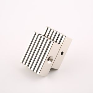 50x20x5/10 mm starker Magnetblock Neodym Magnet Schraube Loch ndfeb starke Hardware -Hardware -Leuchten von 50*20*10/5 mm