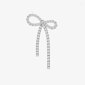 Серьги Серьги Sljely Fashion 925 Pure Sterling Silver Single Bowknot Ear Mount