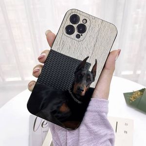 Animal Dachshund Doberman dog Phone Case Silicone Soft For iphone 14 13 12 11 Pro Mini XS MAX 8 7 6 Plus X 2020 XR Shell