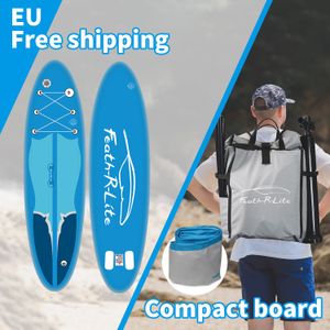 Feath-R-Lite Surfboard kostenloser Versand aufblasbarer Stand Up Paddle Board Supboard Paddleboard Padel Wasser Sport ISUP mit Pumpen-Rucksack-Wasserdosigen-Beutel Paddeln