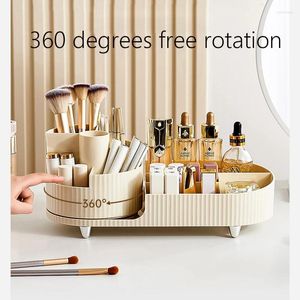 Caixas de armazenamento Xiaogui Organizador de maquiagem Cosmético Banheiro e acrílico para suporte de escova de quarto
