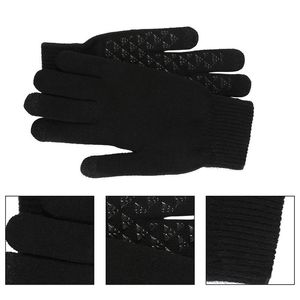 Knit Gloves Thick Mittens For Cold Weather Hand Warmer Touchscreen Mitts For Outdoor Sports Skiing Skating Snowboarding