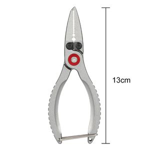 1/2st Portable Split Ring Opener PLER ALUMINIUM Legering tackla tång vice stickning flugor sax fiske linjetillbehör accessoarer