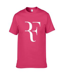 新しいRoger Federer RF Tennis T Shirts Men Cotton半袖完璧なプリントメンズTシャツファッション男性スポーツOnerサイズティーZG72814125