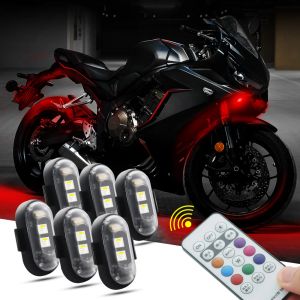 Мини -карманный светодиодный дрон Строб Свет 8 Цветов Светодиод поворота для автомобильного велосипедного оборудования детали мотоцикл светодиодный