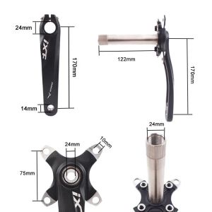 MTB Crank 104bcd Bicycle Crankset BB 32T 38T 42t Mountain Bike Fase di corona a doppia velocità a doppia velocità Triple Set Fit Shimano 3*10s