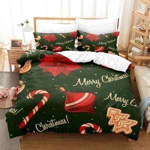 Christmas Snowman Bedding Set Duvet Cover New Year King Quilt Cover Christmas Decorative Children Bedroom Hotel Duvet Cover Set