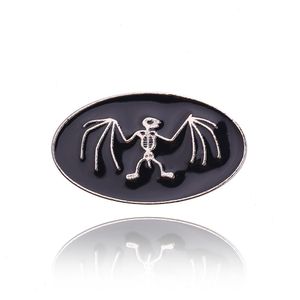 Halloween Tombstone Coffin Bat broche Cute