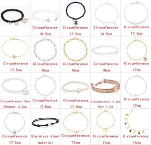 2021 Novo estilo 100 925 prata esterlina clássica clássica fofa de urso nobre bracelete de moda feminina fábrica de joias whole48756164284738