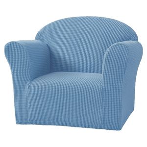 Mini storlek soffa täckning 1 säte mjuk fåtölj soffa täcker fast färg elastisk stretch mini storlek settee slipcover för barnstol