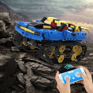 Keeyee World K96106 Kaiyu Teknisk teknikbil App Remote Control Moter Power Building Blocks Bricks Program Tank Set Toys