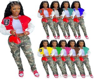Kadın Ceket Tasarımcısı Seksi Uzun Kollu Sonbahar ve Kış Kazak Düğmesi Basın Beyzbol Ceketleri Renk Dikiş İplik Ceket 10 Colo8236255