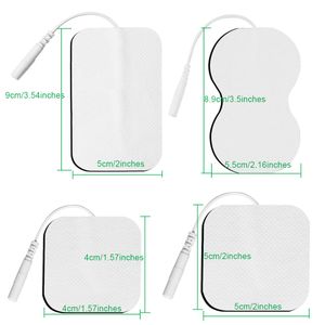 4X4/5X5CM Electrode Pads Replacement for Tens Massager Physiotherapy EMS Muscle Stimulator Massage Conductive Gel Sticker