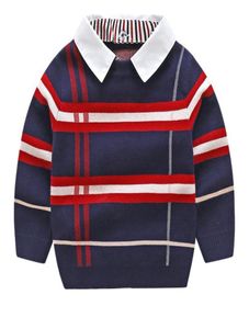 Chłopcy Swatershirt Autumn Winter Brand Sweter kurtka płaszcza do Toddle Baby Boy Sweter 2 3 4 5 6 7 -letni ubrania dla chłopców7478462