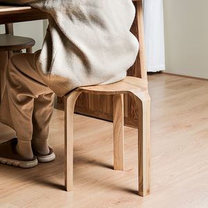 Home Furniture Nordic Creative Solid Wood Stool Modern Minimalist Round Stool Dining Bench Bedroom Dressing Stool Mobile Seat