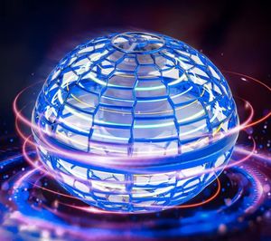 Magic Balls Uçan Orb Ball 2022 Yükseltilmiş 360 ﾰ Dönen Bumerang Hover LED Işıkları ile Geri Dönen Mini Drone SAFT2617229