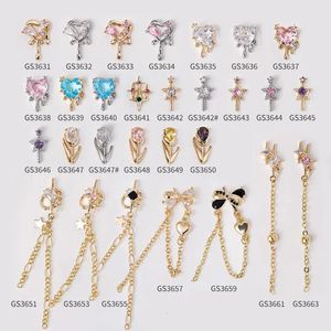 10pcslot kawaii love heart tulip star chain art part